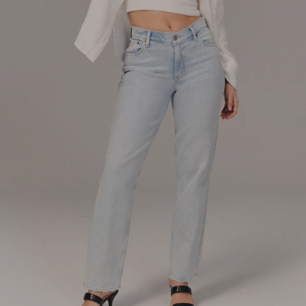 Abercrombie and fitch 90s straight low rise jeans